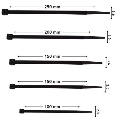 Quality Factory Cable Wires Wraps Straps Zip Tie Nylon Cable Ties factory