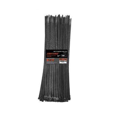 Qualität Schwarze doppelseitige Kabelbinder, Sondergröße, hohe Haltbarkeit für Kleidungsstücke usine