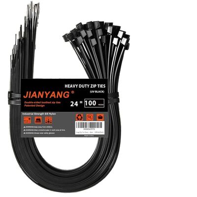 Kalite 8.8*610mm Uzun Plastik Kablo Bağı Plastik Bağ Teli Hafif Hava Koşullarına Dayanıklı Fabrika