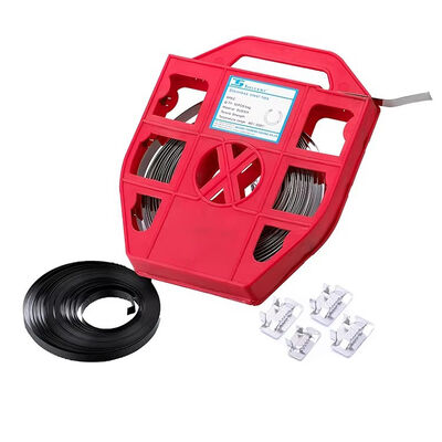 Qualität Feuerbeständige Edelstahl-Kabelbinder, 8 mm Breite, 0,4 mm Dicke, polierte Oberfläche Fabrik