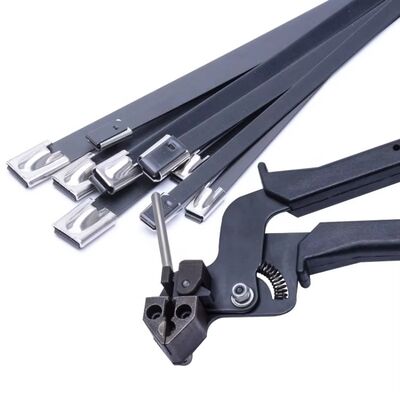 kualitas Pengikat Kabel Stainless Steel Ball Lock 304 5.6*150mm Daya Tahan Tinggi pabrik