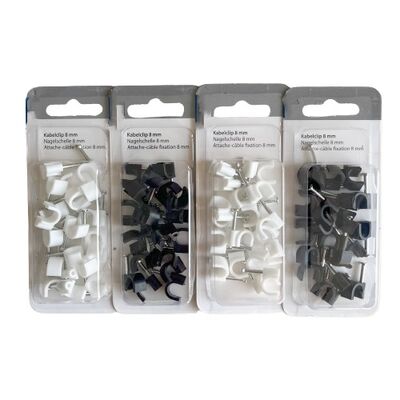 Qualität Gute Qualität Fabrik Nylon Flachkabel Clips Größe Quadrat Kabel Clips usine