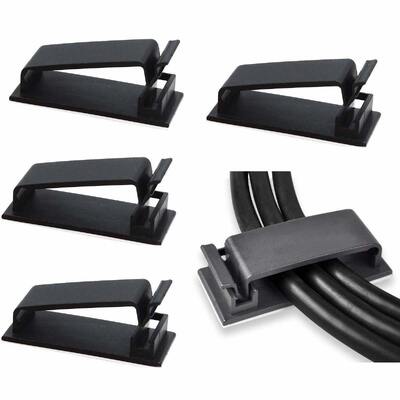Qualité Clips de gestion de câbles autocollants pour voiture, TV, PC, ordinateur portable, Ethernet, cordon d'alimentation Usine