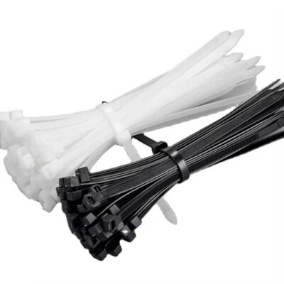calidad Bridas para cables de nailon 100 mm 150 mm 200 mm 250 mm 300 mm Negro Blanco Autoblocantes para cables con cremallera fábrica