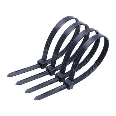 qualidade 7.6*400MM Abraçadeiras de Cabo de Plástico de Nylon, Amarras, Amarras, Nylon Resistente, Fornecedor de Nylon Pa66 Branco, Abraçadeira de Cabo de Nylon 4.8 X 250 6 Mm CE ROHS fábrica