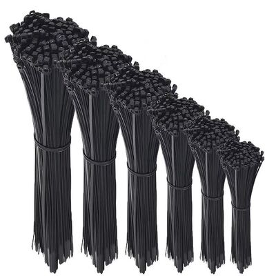 qualità Fascette stringicavo autobloccanti nere da 4,8x200mm Pa66, fascette per cablaggio in plastica fabbrica