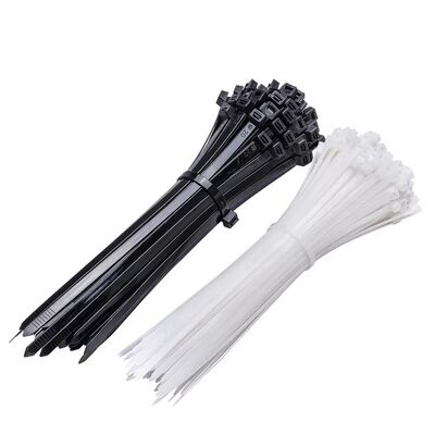 quality Cable Ties 4.8mm Price Eco-friendly Durable Size Custom Nylon Zip Tie Natural or Black  Cable Wire Tie factory