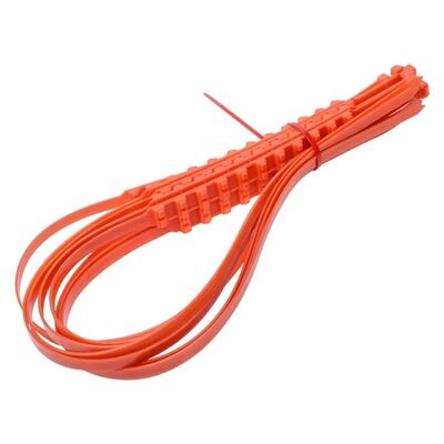 calidad Bridas de cable de nailon color naranja ecológicas para agrupar cables fábrica