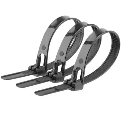 qualidade SZS-250RT Braçadeira de Cabo Reutilizável 7.5*250mm Tamanho Ecológico Abraçadeiras de Plástico fábrica