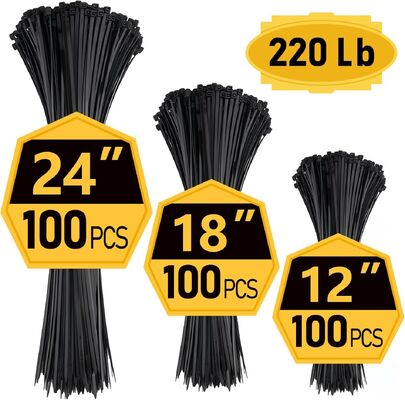 qualidade 12 polegadas 220 lb Cable Ties Heavy Duty - 300 peças por pacote fábrica