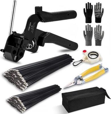 Calidad Kit de pistola de correa de acero inoxidable: Incluye 300 correas, con 150 cada una de tamaños de 8 pulgadas y 12 pulgadas Fábrica